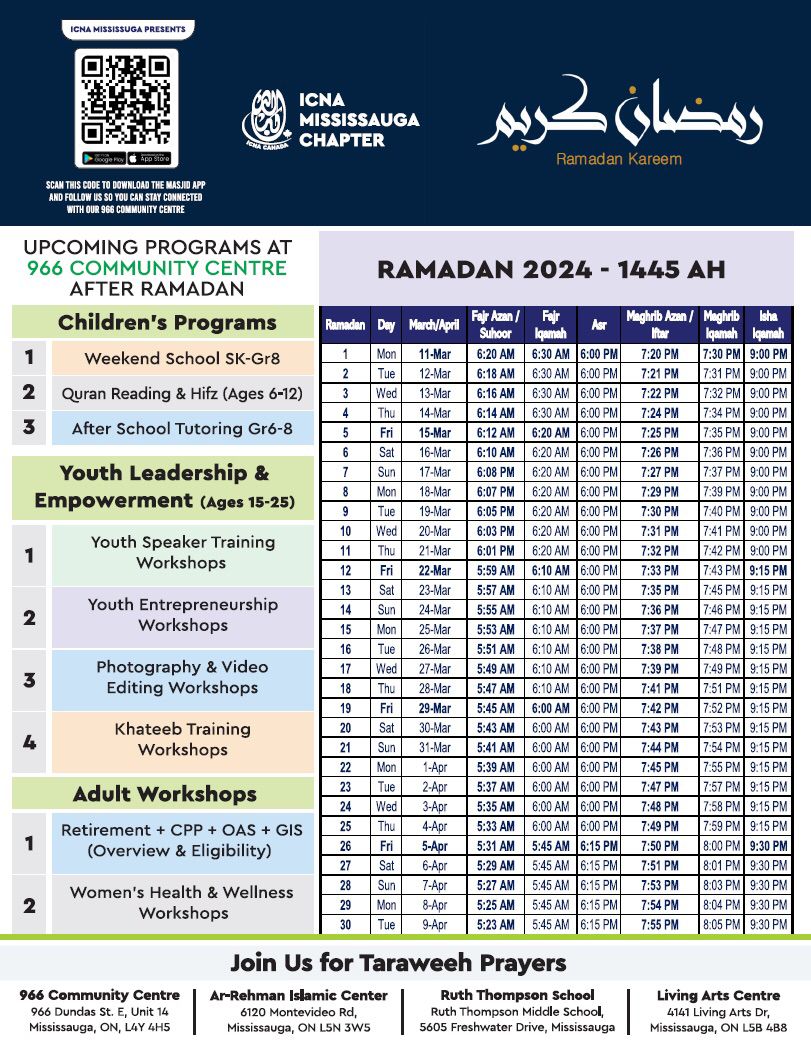 966 Community Centre Ramadan 2024